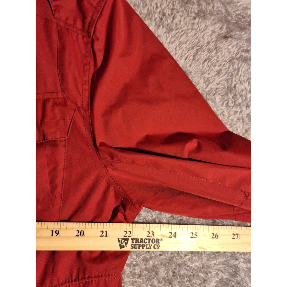 Marc New York Andrew Marc Red Full Zip Snap Field Jacket Mens L Utility Spring - Picture 4 of 15